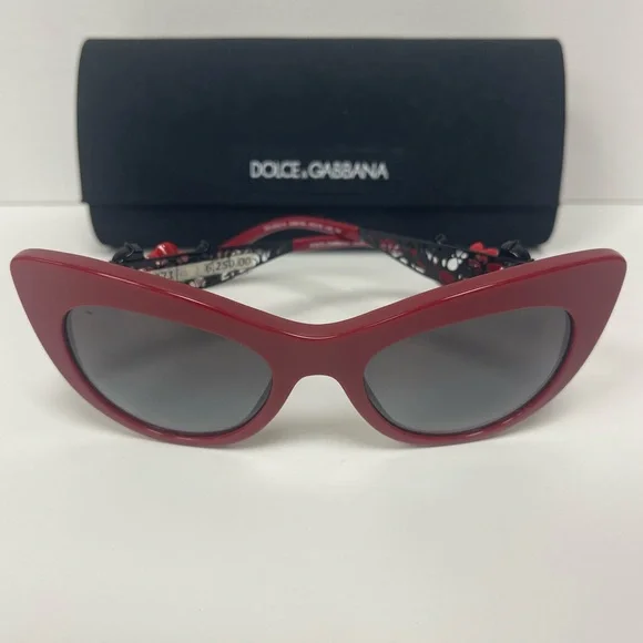 Dolce & Gabbana | Accessories | Dolce Gabbana Red Cateye  display picture 2